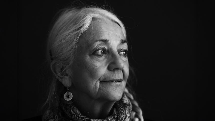Paula Meehan nella copertina di "Angeli e Asfodeli", Interlinea, 2025